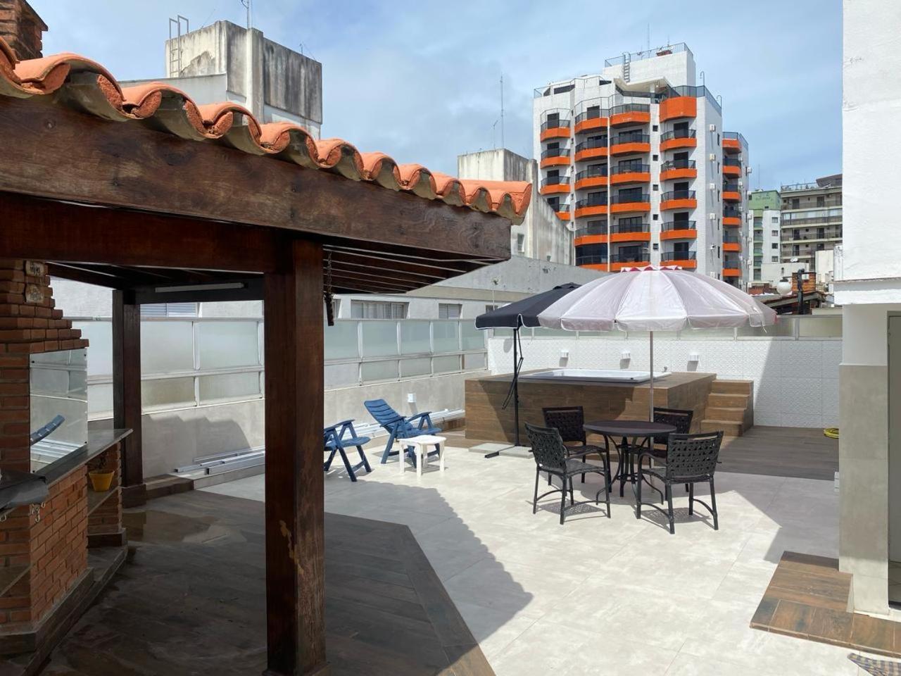 Cobertura Guaruja Apto Com Jacuzzi E Churrasqueira Exteriér fotografie